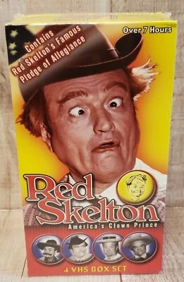 Red Skelton America's Clown Prince*4 VHS Box Set*Famous Pledge Of Allegiance*New - Image 1 of 4