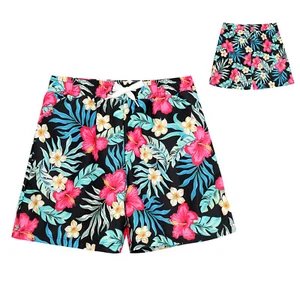Kids Short Pants Floral Print Shorts UPF50+ Bottoms Rashguard Underpants Boxer - Picture 1 of 19