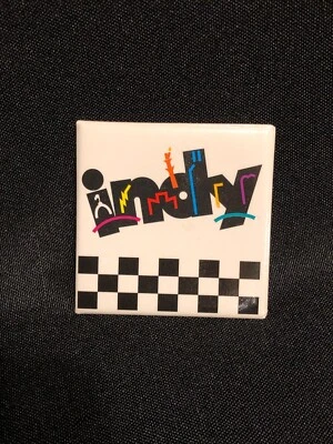 Vintage 1980s Unisex Multicolor Indy Indianapolis Pinback Badge Button Pin - Image 1 of 3