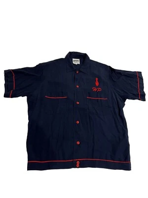 Comme des Garcons Homme Plus Sport AD2005 Bowl Game Bowling Shirt in Blue Foto 1 de 3