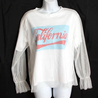 Raro 3579 Nana Bonbon K-POP Moda Coreana Tul California Gráfico Top Talla M Foto 1 de 4