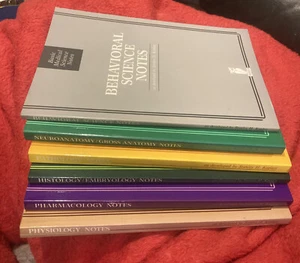 6 basic medical science notes books. - Picture 1 of 2