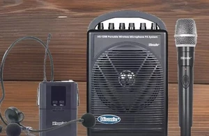 Hisonic Woreless HS120B  Portable Speaker System with  Microphones NEW-READ! - Picture 1 of 2