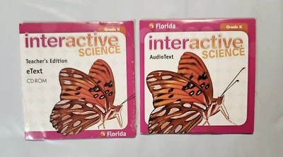 Interactive Science Lot of 2 Grade K Teacher eText CD-ROM + AudioText VG Pearson - Image 1 of 4