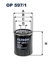 Produktbild - FILTRON OP 597/1 Ölfilter Motorölfilter für MAZDA CX-5 (KE, GH) 6 Kombi (GJ, GL)