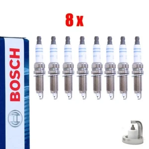 8x (8 Stück) BOSCH Zündkerze Super Plus Double Platinum 0242145515 ZR5TPP33 - Picture 1 of 2