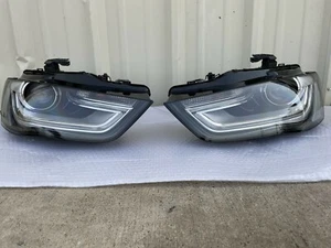 2013-2016 Audi A4 S4 B8.5 HID/Xenon Non-AFS Projector Headlights Pair E-code - Picture 1 of 12