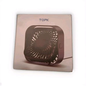 TOPK USB Desk Fan Small Powerful Mini Personal Cooling Fan for Office Home Table - Picture 1 of 5
