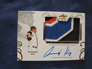 2016 Leaf Trinity Anthony Kay Autograph Ny Mets Autograph Sick Patch - Picture 1 of 4