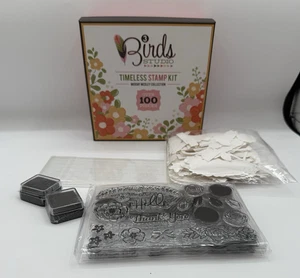 Kit de estampillas atemporales 3 pájaros estudio colección Midday Medley más de 100 piezas - Imagen 1 de 9