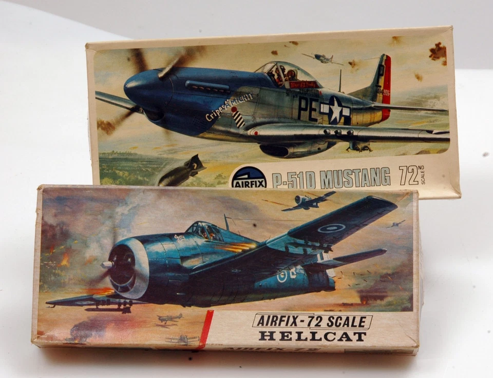AIRFIX P 51D Mustang  + Hellcat scala 1/72 - Immagine 1 di 1