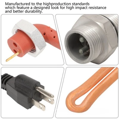 Engine Block Heater for Ford For F250 F350 E Series 7 3L Diesel Vans 1995 2003 - Image 1 of 4