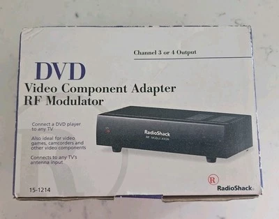 Radio Shack RF Modulator DVD Video Component Adapter 15-1214 - Image 1 of 4