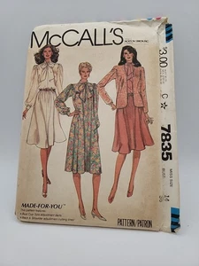 UNCUT McCalls Sewing Pattern 7835 Misses Jacket and Dress size 14 Bust 36 - Picture 1 of 5