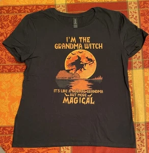 CAMISETA HALLOWEEN MUJER I'M THE ABUELA WITCH TALLA L NUEVA, NUNCA USADA - Imagen 1 de 5
