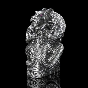 Zippo Dragon Candy Apple Red Ölfeuerzeug Inneneinheit Zippo - Bild 1 von 6