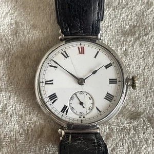 Longines Cal 12.92 925 Silver Officer’s Trench Watch Runs Requires A service - Picture 1 of 14