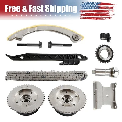 Timing Chain Kit & VVT Gears for 2.4 Buick Regal Chevy Equinox GMC Terrain 09-17 - Image 1 of 4