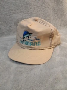 Vintage SHIMANO Headwear Tan SnapBack Hat Marlin - Picture 1 of 5