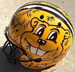 2025 MINNESOTA GOPHERS Team SIGNED Full Size Helmet P.J. FLECK Goldy - Picture 1 of 14