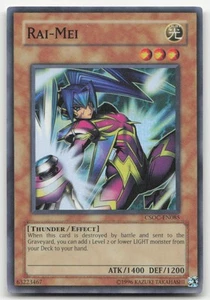 Yu-Gi-Oh TCG Crossroads of Chaos #CSOC-EN085 Rai-Mei Super Rare LP - Picture 1 of 2
