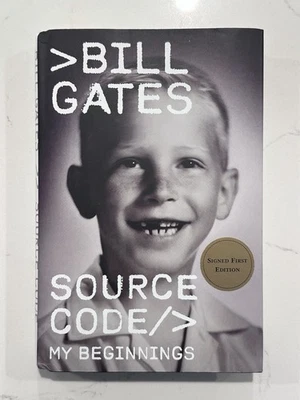 Bill Gates Source Code, My Beginnings Signed Hard Cover Book Autographed #7 - Image 1 of 4
