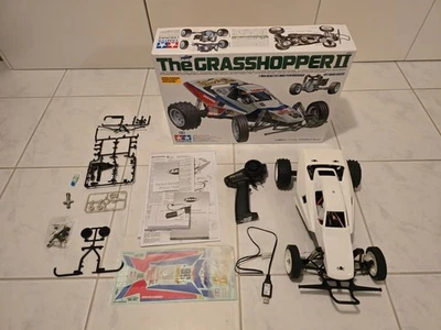 TAMIYA Grasshopper II inkl. vollständigem Zubehör,  zusammengebaut, fahrbereit - Bild 1 von 4