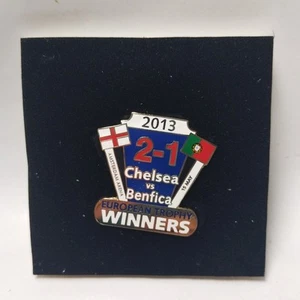 Chelsea Danbury Mint Pin Badge 2013 European Trophy Winners Football Metal May - Picture 1 of 5