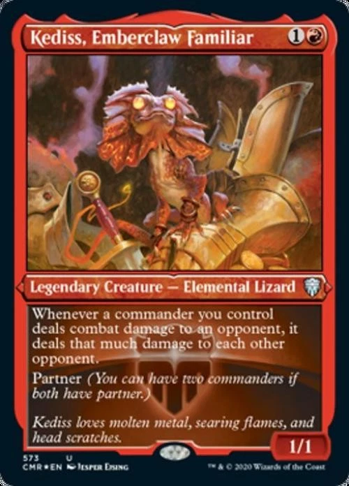 Kediss, Emberclaw Familiar (Foil Etched) -Foil Near Mint MTG Commander Legends - Image 1 of 1