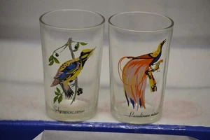 2 VASOS DE JUGO DE FAISANES KIG VINTAGE 4" DE ALTO SIN ASTILLAS/GRIETAS - Imagen 1 de 3