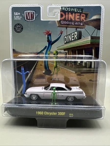 M2 Machines 1960 Chrysler 300F Roswell Diorama 1:64 NEW 2025 Alien Diner - Picture 1 of 5