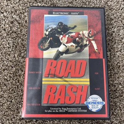 Road Rash 1 (Sega Genesis, 1992) Complete w/ Manual - Tested - CIB - Image 1 of 4