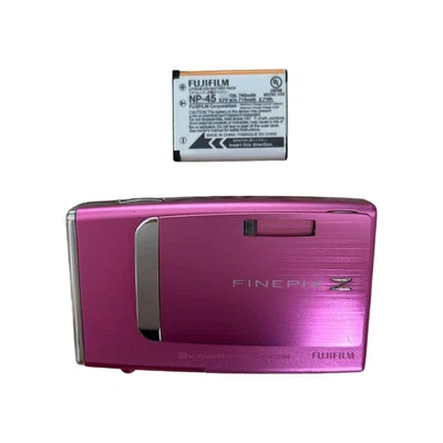 Fujifilm Finepix Z10fd Pink Compact Digital Camera 7.2MP Tested from Japan - Image 1 of 4