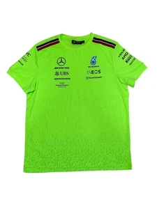 Mercedes AMG Petronas F1 Team T-Shirt Green Stichd 24 Sponsor RARE Authentic - Bild 1 von 5