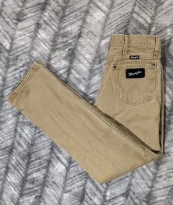 Pantalones de mezclilla occidentales Wrangler corte vaquero edición plateada calce ajustado tostado 933SETN para hombre 29x31 - Imagen 1 de 12