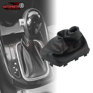 Black Leather Gear Shifter Knob Boot For Kia Forte Koup 2009-2013 846401M500WK - Picture 1 of 12