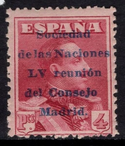 Spanien 4 Ptas. 1929 Karmin/Enable/Pretty/ MNH Society Of Nations - Bild 1 von 1