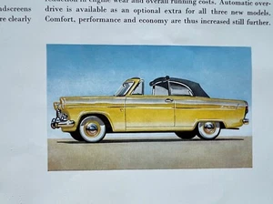 1956 Ford Range Zephyr Zodiac Mk 1 2 car Brochure Manual Part S Handbook Consul - Picture 1 of 6