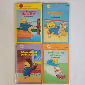 Vtg 80s Lot 4 Adventures Of Paddington Bear Paperback Books Kids Michael Bond - Picture 1 of 19