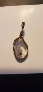 Herkimer Diamant Draht gewickelt Halskette Anhänger Chakra Schmuck TE 1021 - Bild 1 von 6