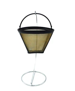 Filtro de café reutilizable universal para cesta de cafetera estándar usado - Imagen 1 de 5
