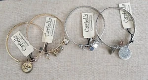 (4) Fashion Jewelry Bangle Hook Bracelets With Charms - Picture 1 of 3