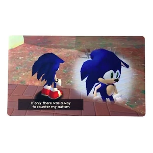 Sonic Series Meme Playmat | TCG Gaming | MTG TTRPG | Funny Playmat - Picture 1 of 2