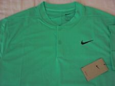 Nike Dri-FIT Victory Blade Henley Golf Polo Shirt, NWT- Men's M + L - Mint Green