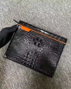 Bolso sin asas de piel hecho a mano cartera de negocios maletín bolso sin asas - Imagen 1 de 6