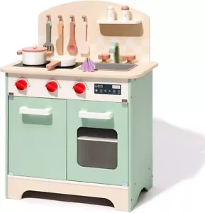 Kids & Toddlers Kitchen Playset, Wooden Pretend Play Kitchen Set Toy Gift for... - Picture 1 of 6