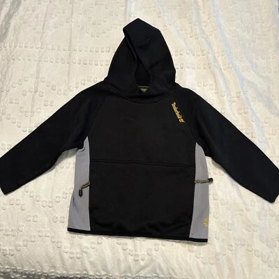 timberland weathergear boys hoodie size 6 black and gray Foto 1 de 4