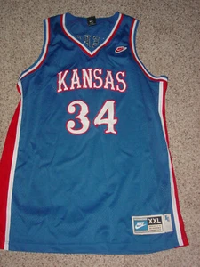 NCAA Kansas Jayhawks Basketball Jersey NIKE #34 PAUL PIERCE Vintage XXL - Picture 1 of 11