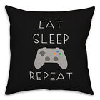 Creative Products Eat Sleep Game 18 x 18 Spun Poly Pillow