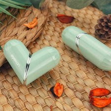 Contact Lens Box Heart Lipstick Shape Plastic Lenses Storage Protable Case Q6S4